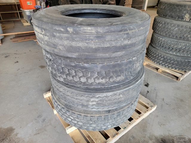 (4) 11R22.5 tires